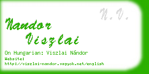 nandor viszlai business card